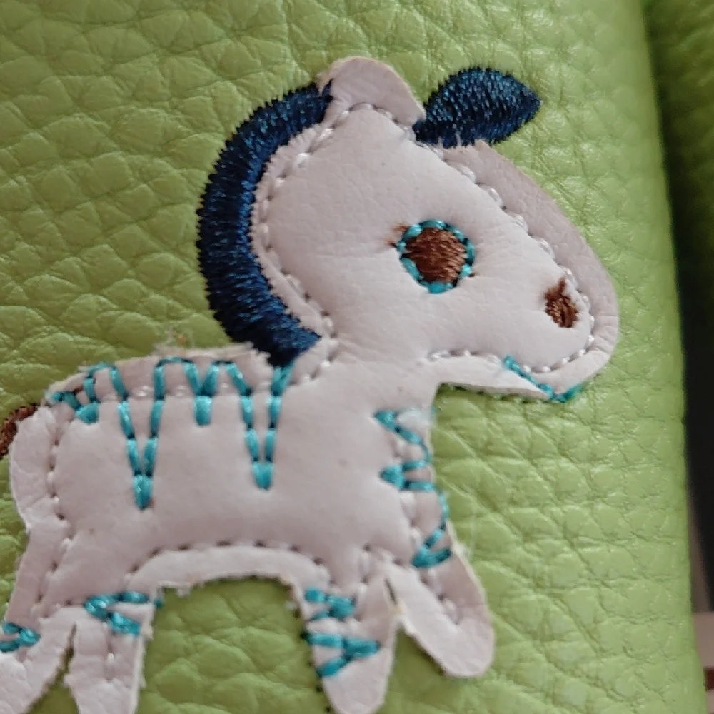 Danzy Green and Blue Baby Shoes with Zebra Motif